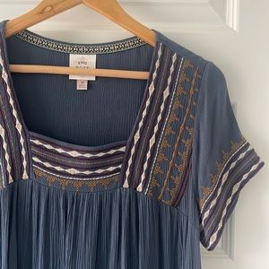Bohemian Square Neck Dress - Free People Inspired